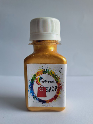 رنگ اکریلیک طلایی صدفی الوان ۷۰ میل