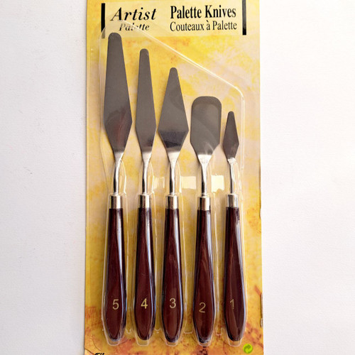 ست کاردک فلزی نقاشی ۵عددی