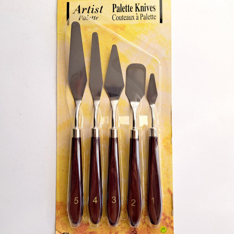 ست کاردک فلزی نقاشی ۵عددی