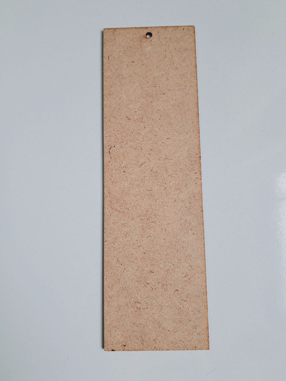 بوکمارک چوبی مستطیل بزرگ خام (نشانگر کتاب)