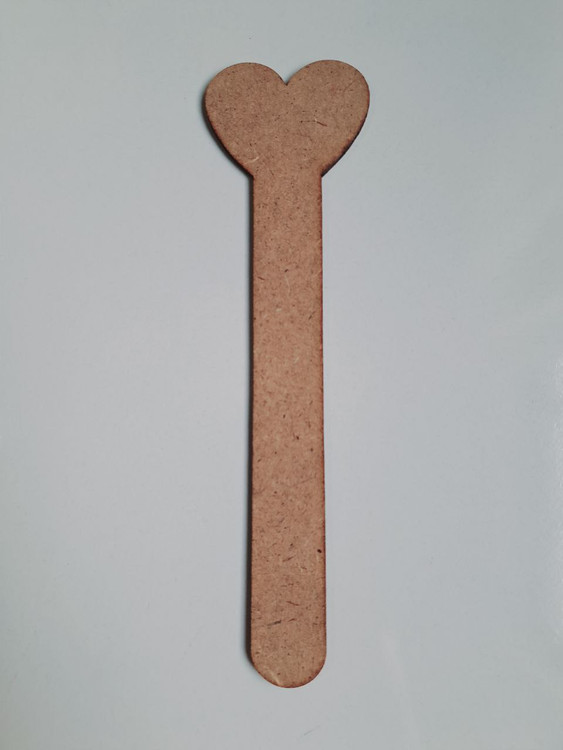 بوکمارک چوبی قلب خام (نشانگر کتاب)