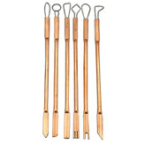 ابزار سفالگری مدل مسی دو سر پک 6 عددی