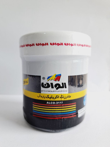 مادر رنگ اکریلیک مشکی الوان ۲۵۰ میلی لیتر کد ۵۹۹