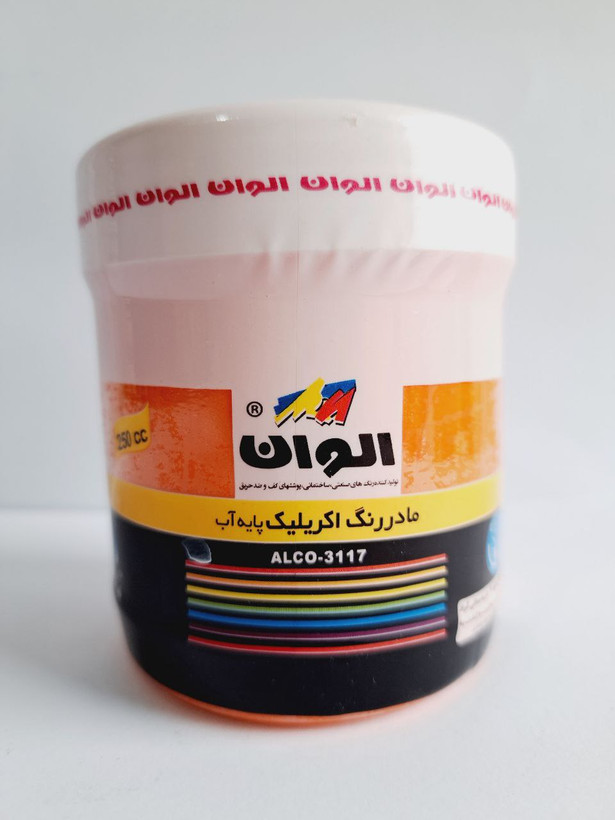 مادر رنگ اکریلیک نارنجی الوان ۲۵۰ میلی لیتر کد ۵۴۱