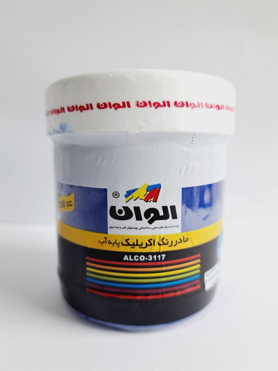 مادر رنگ اکریلیک آبی الوان 250 میلی لیتر کد 565