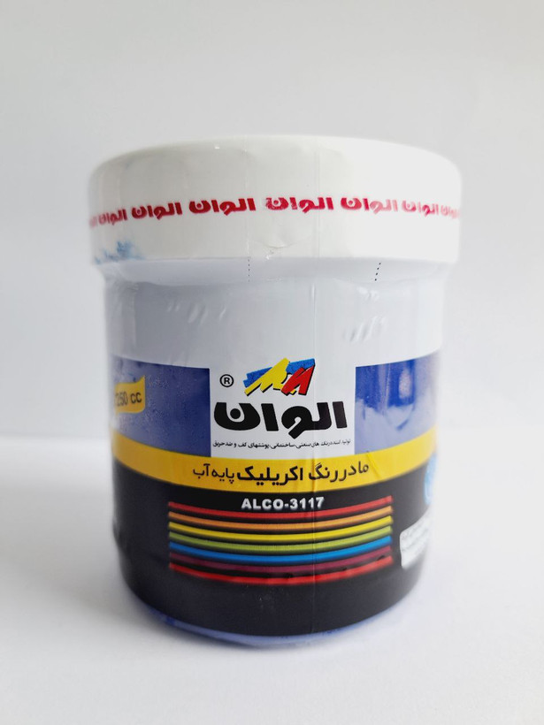 مادر رنگ اکریلیک آبی الوان 250 میلی لیتر کد 565