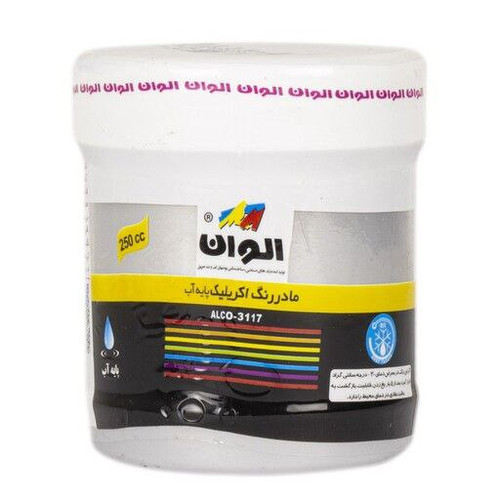 رنگ اکریلیک نقره ای متالیک پایه آب (صدفی) 250 میلی لیتر کد 592