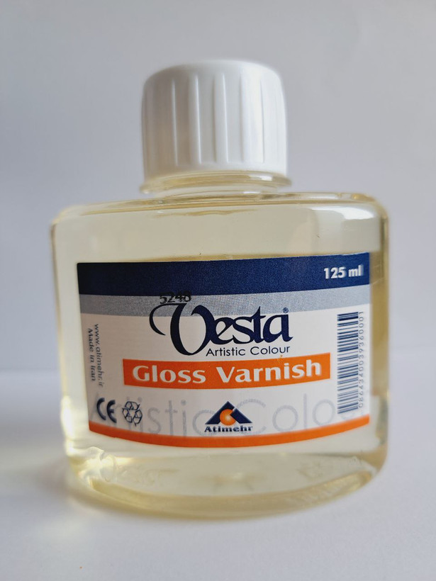 وارنیش روغنی وستا Gloss varnish 125میلی لیتر