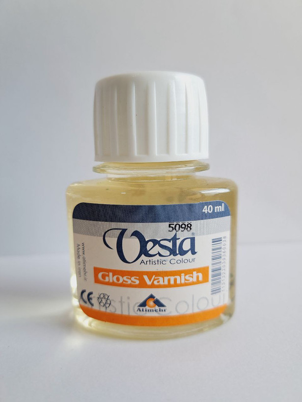 وارنیش روغنی وستا Gloss varnish 40میلی لیتر
