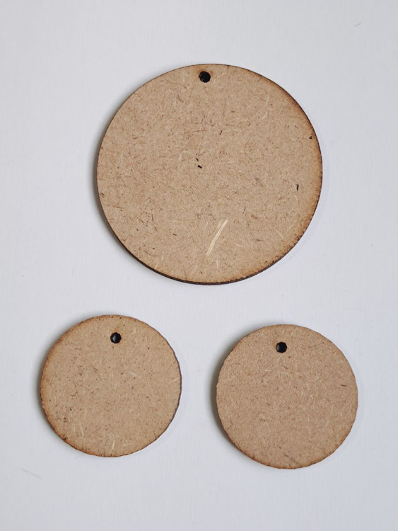 نیم ست چوبی خام دایره گردنبند ، گوشواره(اکسسوری)