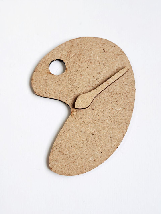 بیس چوبی پالت خام سوراخ دار جاسوئیچی،گردن آویز سایز ۷ در ۵ سانت