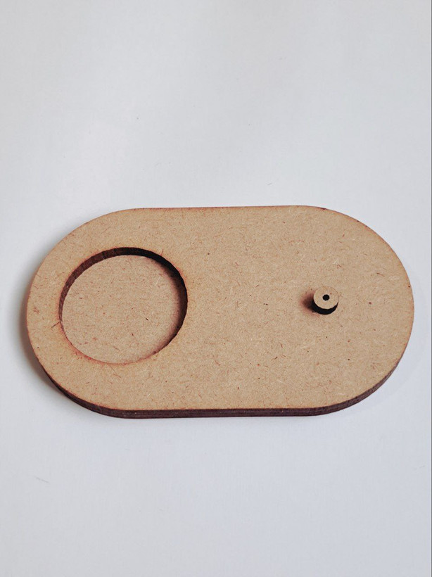 جاعودی،جاشمعی چوبی وارمر خام بیضی (بیس چوبی)