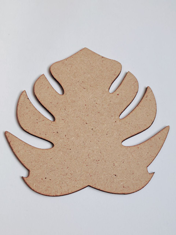 زیر لیوانی چوبی خام برگ انجیری(بیس چوبی) ۱۲سانتی متر