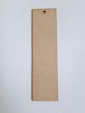 بوکمارک چوبی مستطیل خام (نشانگر کتاب)
