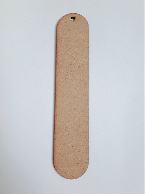 بوکمارک چوبی بیضی خام (نشانگر کتاب)
