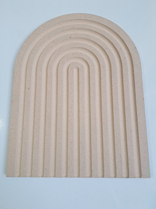 بیس چوبی خام رنگین کمان(مناسب تابلو دکوراتیو)