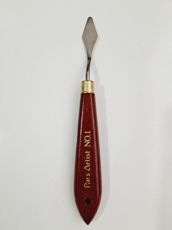 کاردک نقاشی حرفه ای پارس آرتیست فلزی دسته چوبی No 1(pars artist)