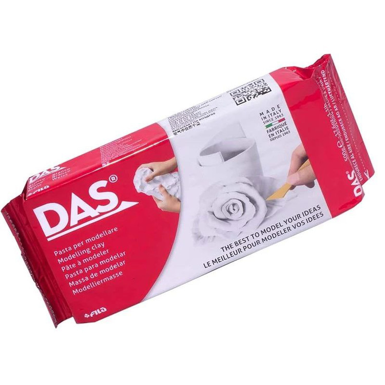 خمیر هوا خشک مجسمه سازی داس (سرامیکی)ایتالیایی 500گرمی رنگ سفید