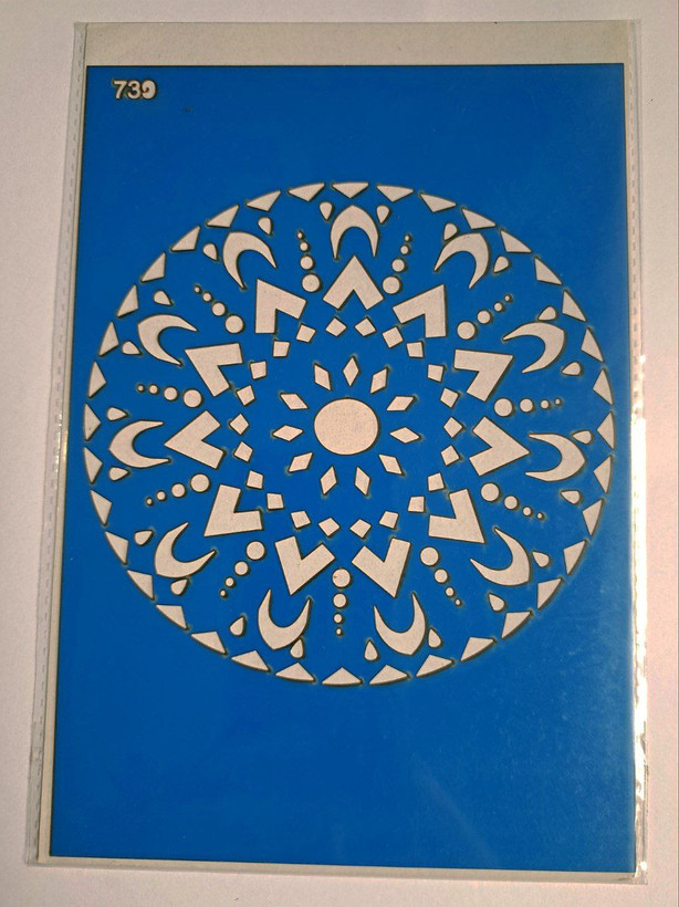 شابلون استنسیل هنری طرح دکوراتیو کد 730سایز 20*14 (شابلون نقاشی)
