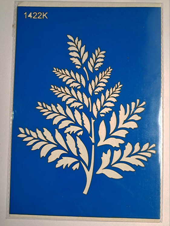 شابلون استنسیل برگ کد 1422 سایز 20*14 (شابلون نقاشی)