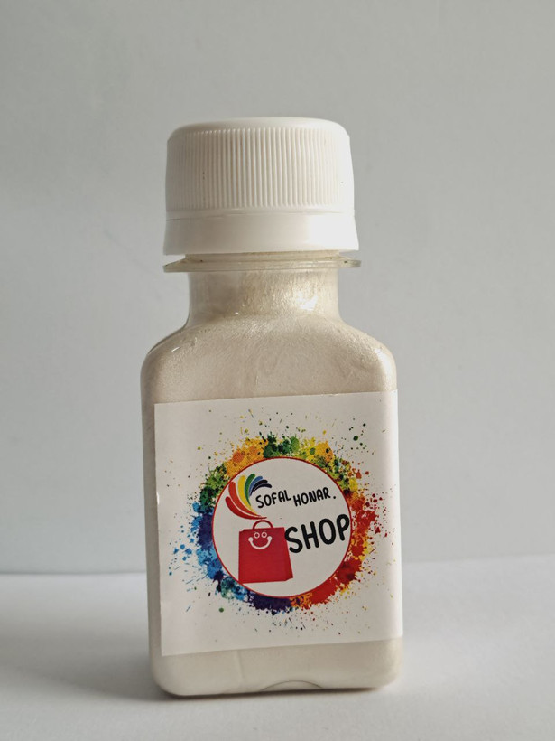 رنگ اکریلیک نقره ای هفت رنگ صدفی کارن مدل متالیک،شاین حجم 70میلی لیتر