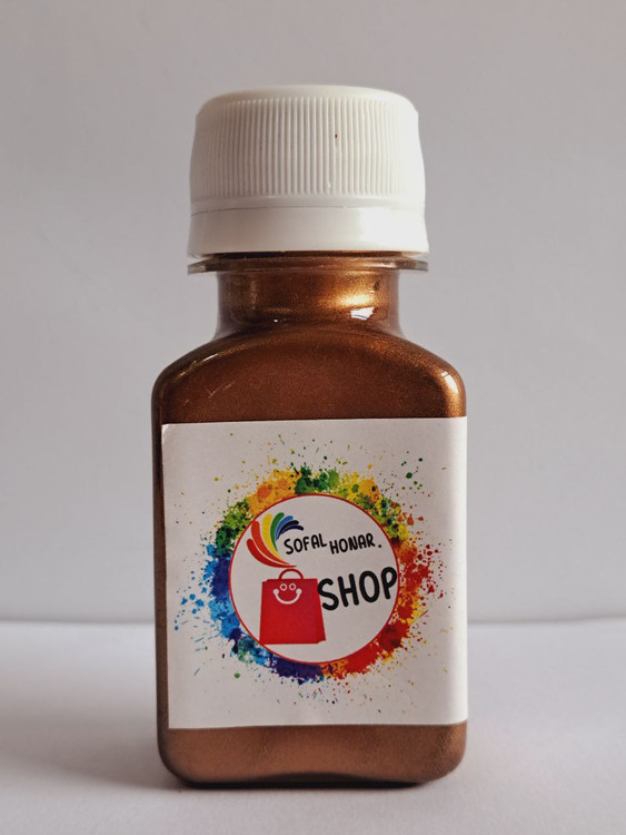 رنگ اکریلیک برنز بلک صدفی کارن مدل متالیک،شاین حجم 70میلی لیتر