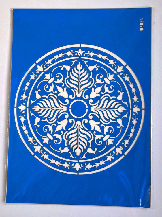 شابلون استنسیل کد 1787 طرح اسلیمی سایز 36 در 26 (شابلون نقاشی دکوراتیو)