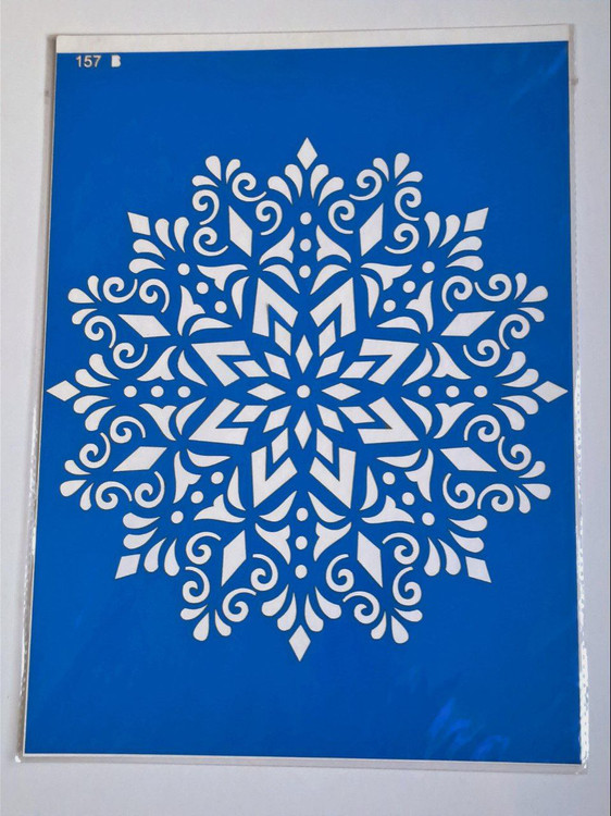 شابلون استنسیل کد 157طرح ماندالا سایز 36 در 26 (شابلون نقاشی دکوراتیو)