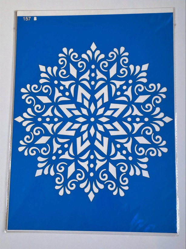 شابلون استنسیل کد 157طرح ماندالا سایز 36 در 26 (شابلون نقاشی دکوراتیو)