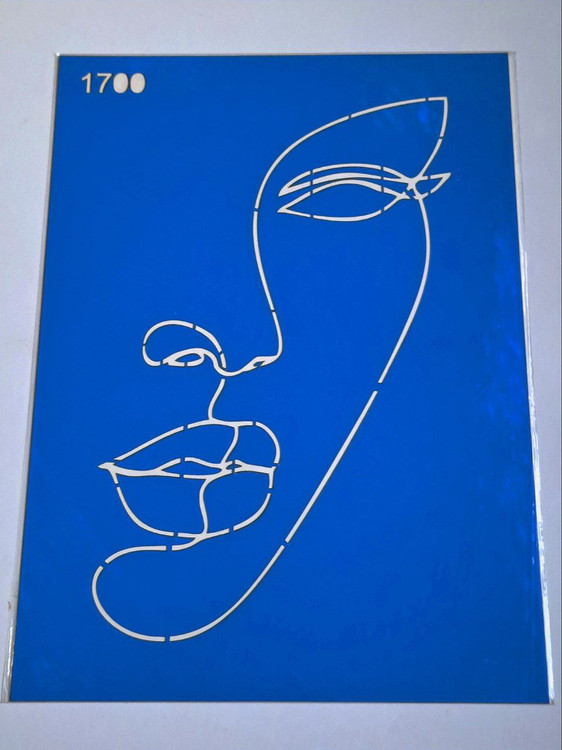 شابلون استنسیل کد 1700 طرح مینیمال سایز 36 در 26 (شابلون نقاشی دکوراتیو)