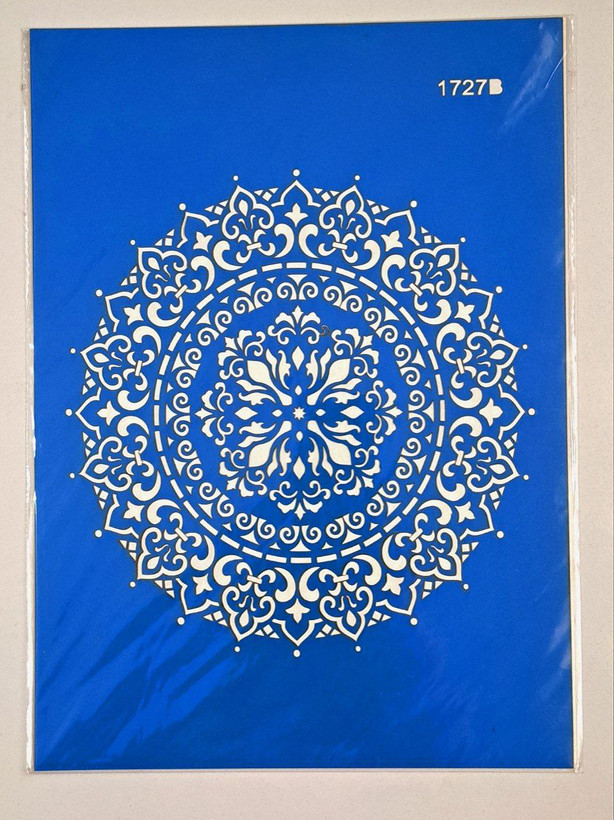 شابلون استنسیل کد 1727طرح اسلیمی سایز 36 در 26 (شابلون نقاشی دکوراتیو)