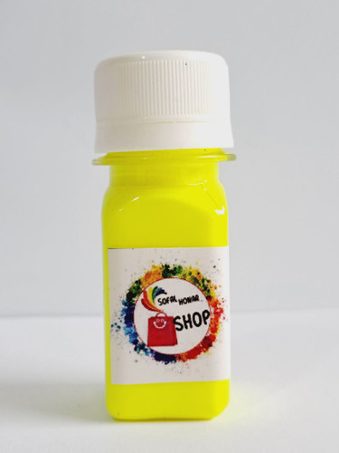 رنگ اکریلیک زرد فسفری فلورسنت حجم 40 میلی لیتر