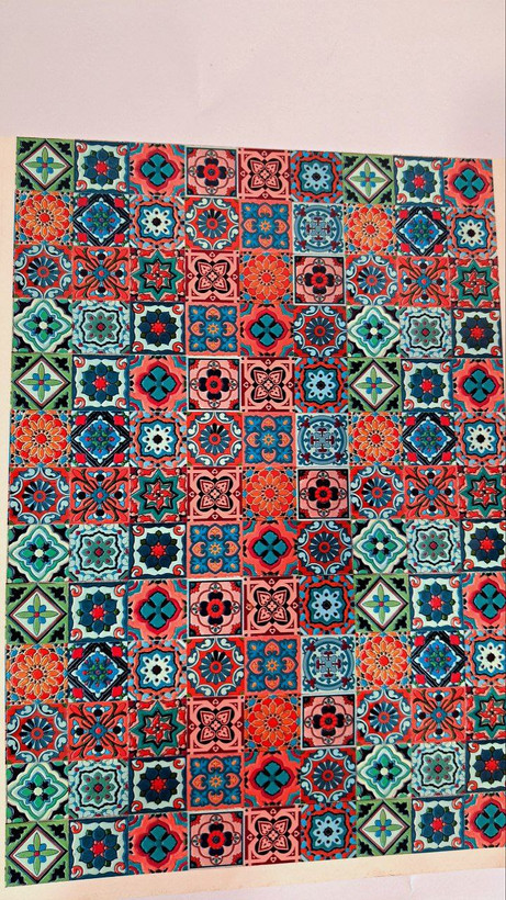 ترانسفر سنتی سرد طرح کاشی