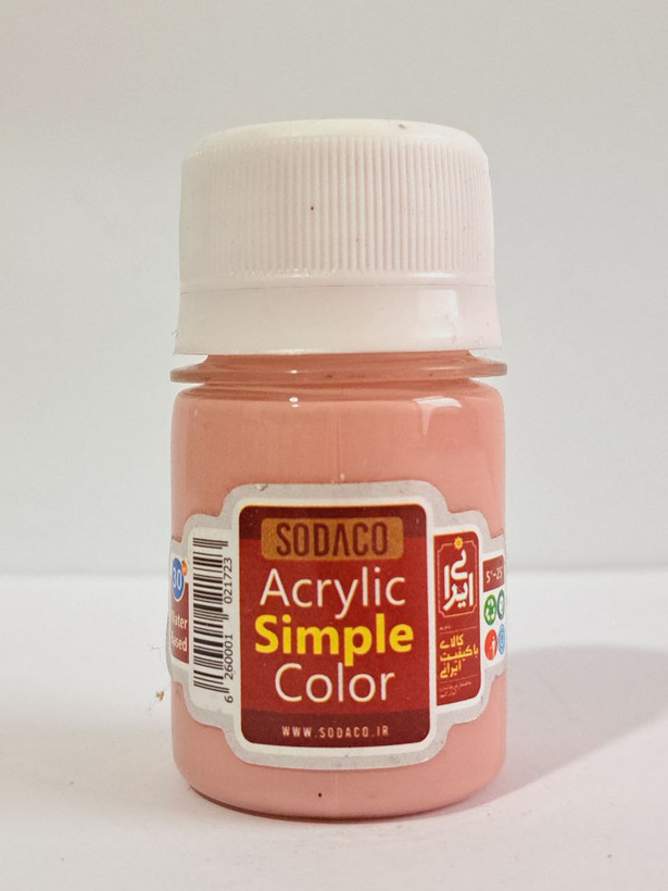 رنگ اکریلیک هنری کالباسی ساده سوداکو حجم 30میلی لیتر