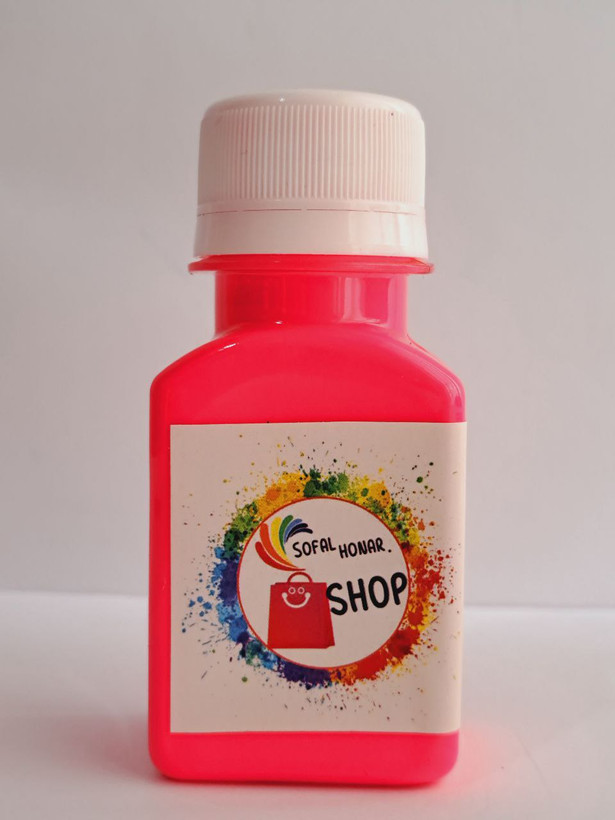 رنگ اکریلیک فلورسنت صورتی رپین بلک لایت حجم 70میلی لیتر (آکرولیک شب نما)