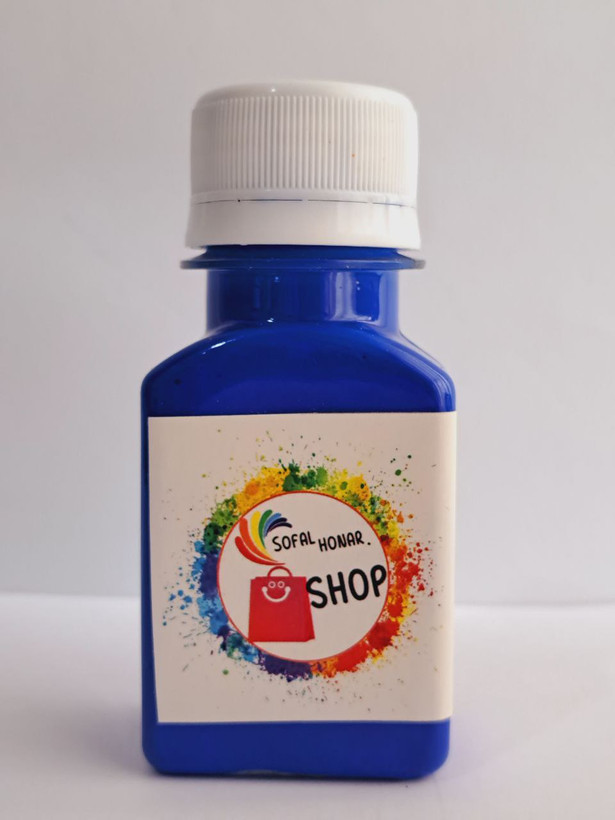 رنگ اکریلیک فلورسنت آبی رپین بلک لایت حجم 70میلی لیتر (آکرولیک شب نما)