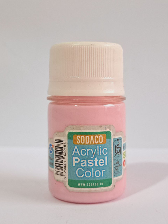 رنگ اکریلیک هنری کالباسی روشن پاستلی سوداکو حجم 30میلی لیتر