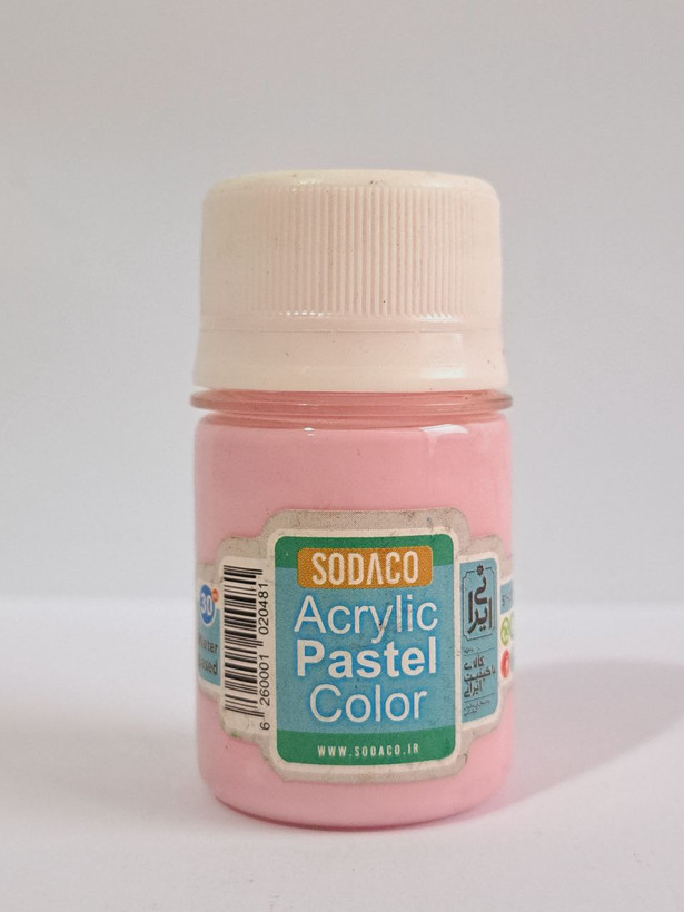 رنگ اکریلیک هنری کالباسی روشن پاستلی سوداکو حجم 30میلی لیتر