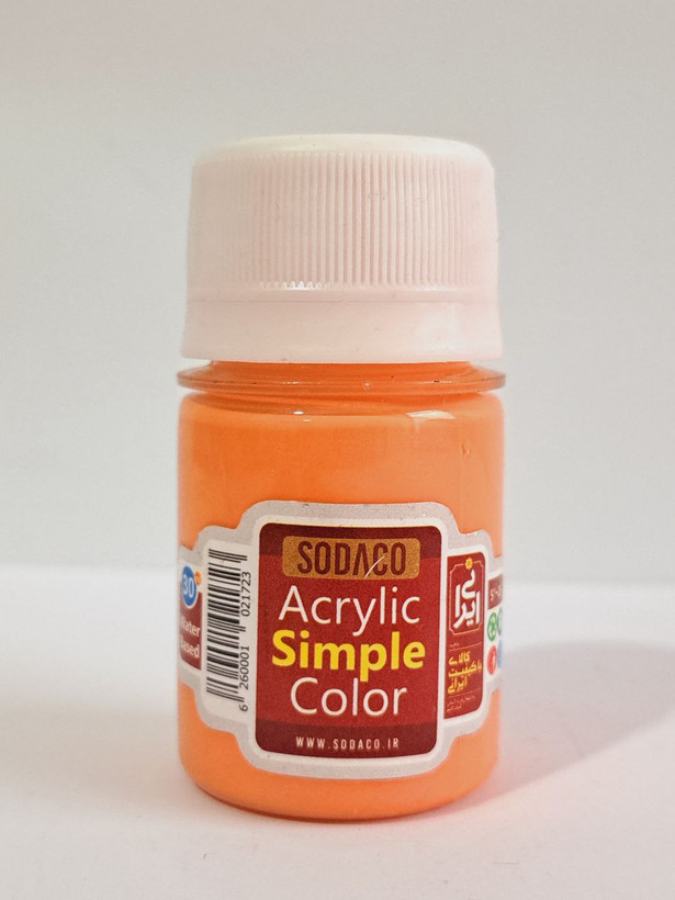رنگ اکریلیک مرجانی سوداکو حجم 30میلی لیتر