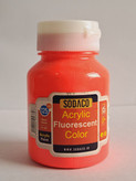 رنگ اکریلیک قرمز روشن فلورسنت سوداکو 125میل SODACO