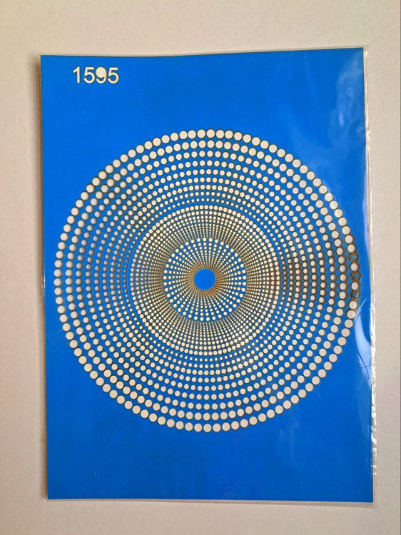 شابلون استنسیل هنری دایره کد 1595سایز 26 در 36 (شابلون نقاشی,شابلون طراحی)