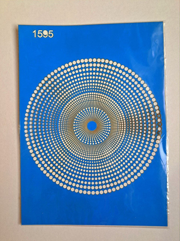 شابلون استنسیل هنری دایره کد 1595سایز 26 در 36 (شابلون نقاشی,شابلون طراحی)