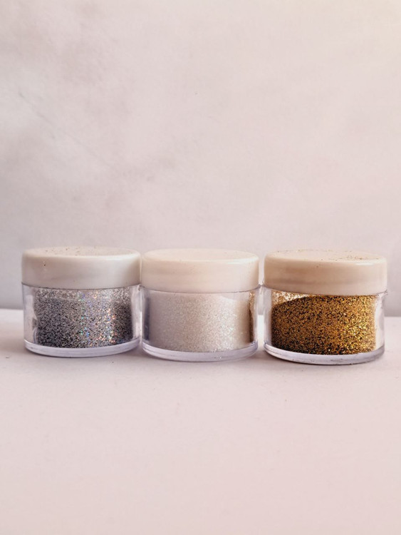 اکلیل طلایی،سفید،نقره ای هولوگرامی پک ۳عددی(اکلیل هفت رنگ)