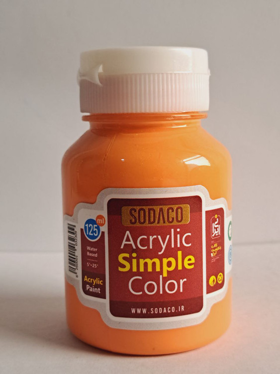 رنگ اکریلیک مرجانی سوداکو simple حجم ۱۲۵میل