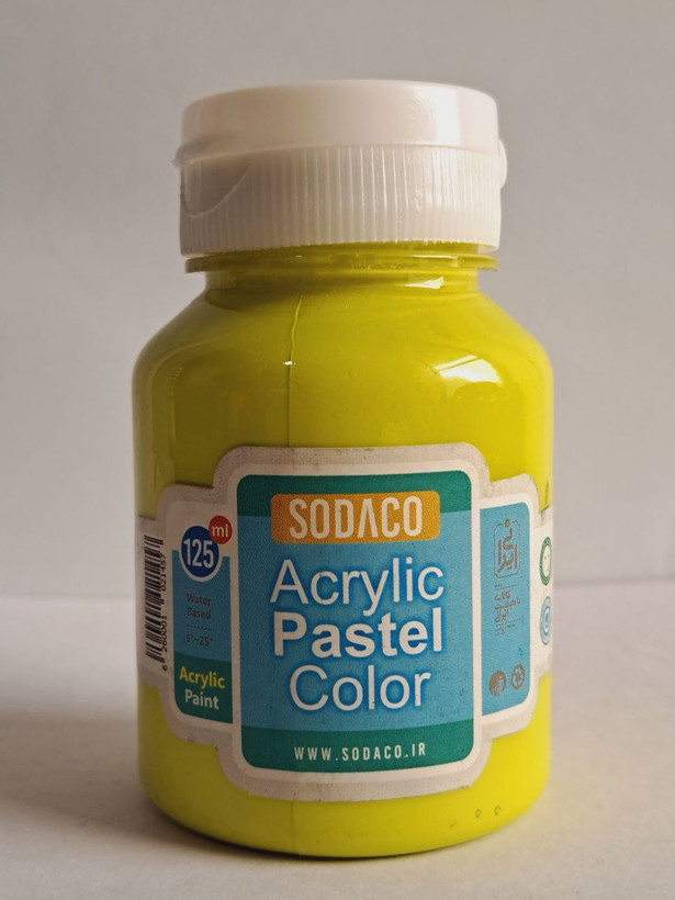 رنگ اکریلیک سبز کادویی پاستلی سوداکو simple حجم ۱۲۵میل