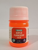 رنگ اکریلیک فلورسنت نارنجی سوداکو 30میلی لیتر SODACO بلک لایت شب نما