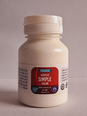 رنگ اکریلیک سفید ساده سوداکو simple حجم ۱۲۵میل