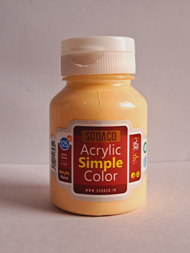 رنگ اکریلیک بدن ساده سوداکو simple(رنگ پوست)حجم ۱۲۵میل