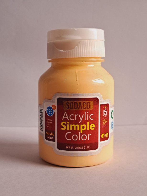 رنگ اکریلیک بدن ساده سوداکو simple(رنگ پوست)حجم ۱۲۵میل