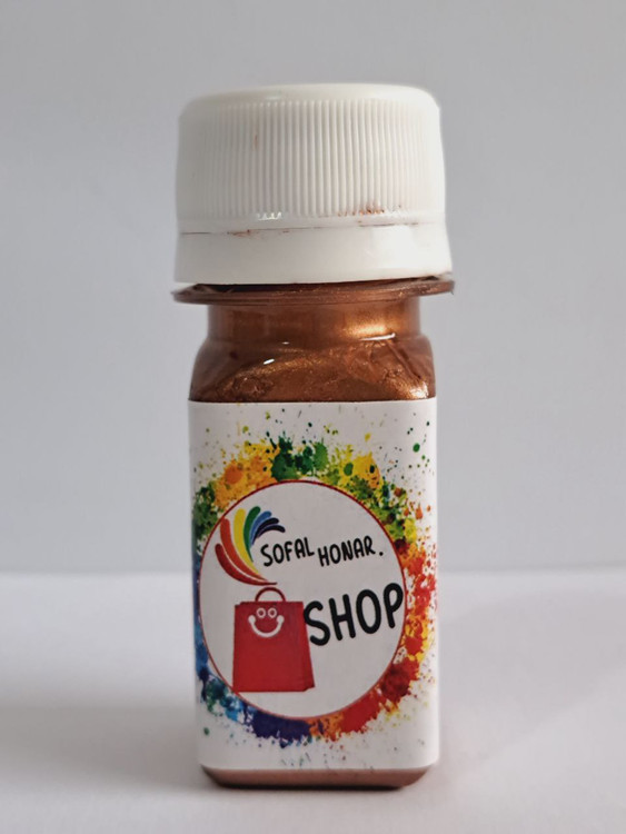 رنگ اکریلیک قهوه ای صدفی کارن(متالیک) 40میل